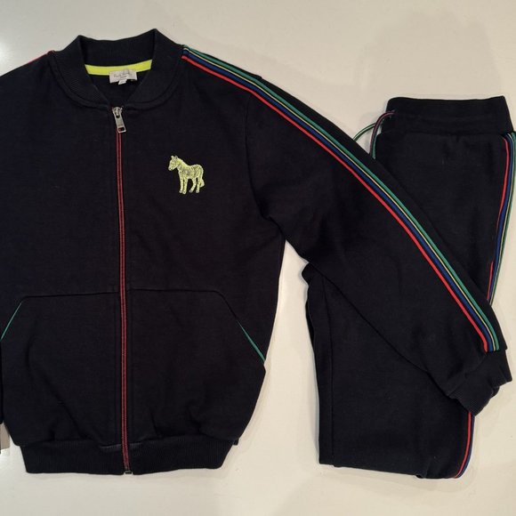 Paul Smith (Authentic)- Navy Cotton Track Suit - Size 10A - Picture 2 of 3